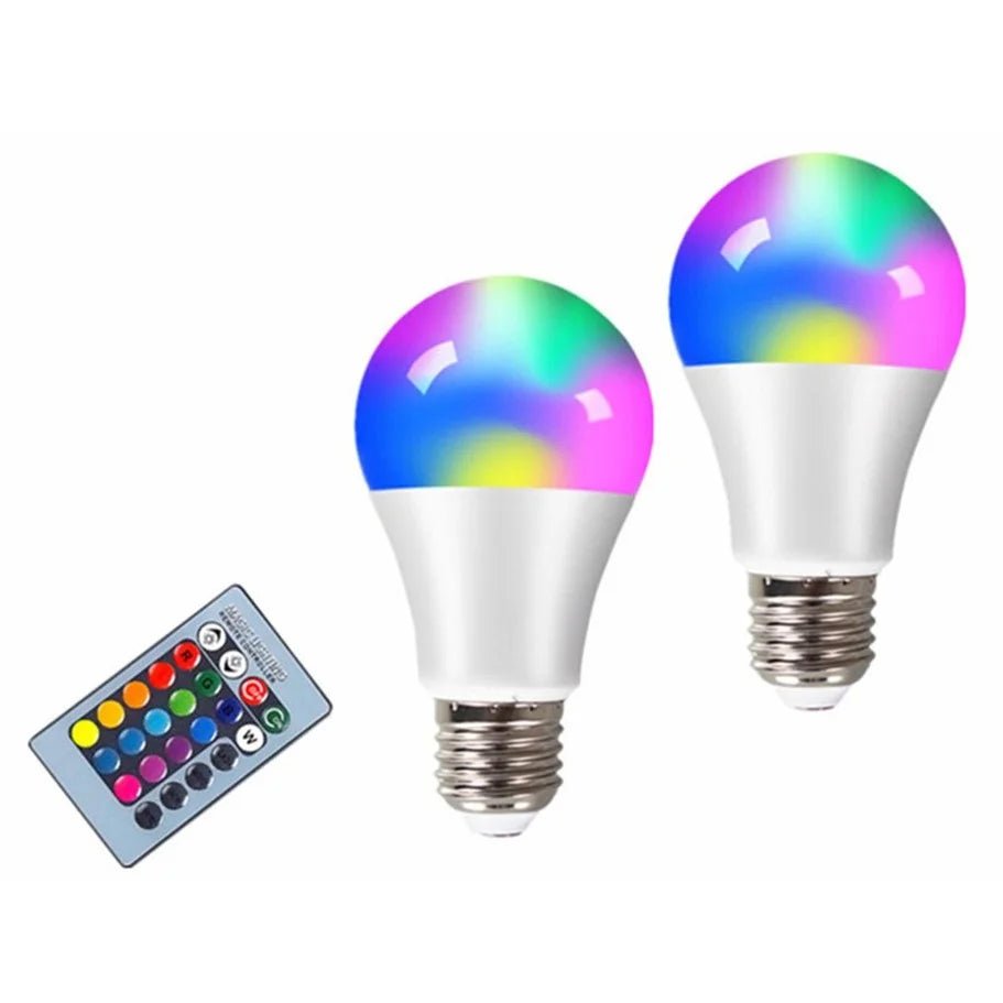 E27 LED RGB Lamp Spotlight Bulb AC 85 - 265V Bombillas LED 4W 10W 15W IR Remote Control Led Bulb Smart Led RGBW Lamp Home Decor - EdifyTech
