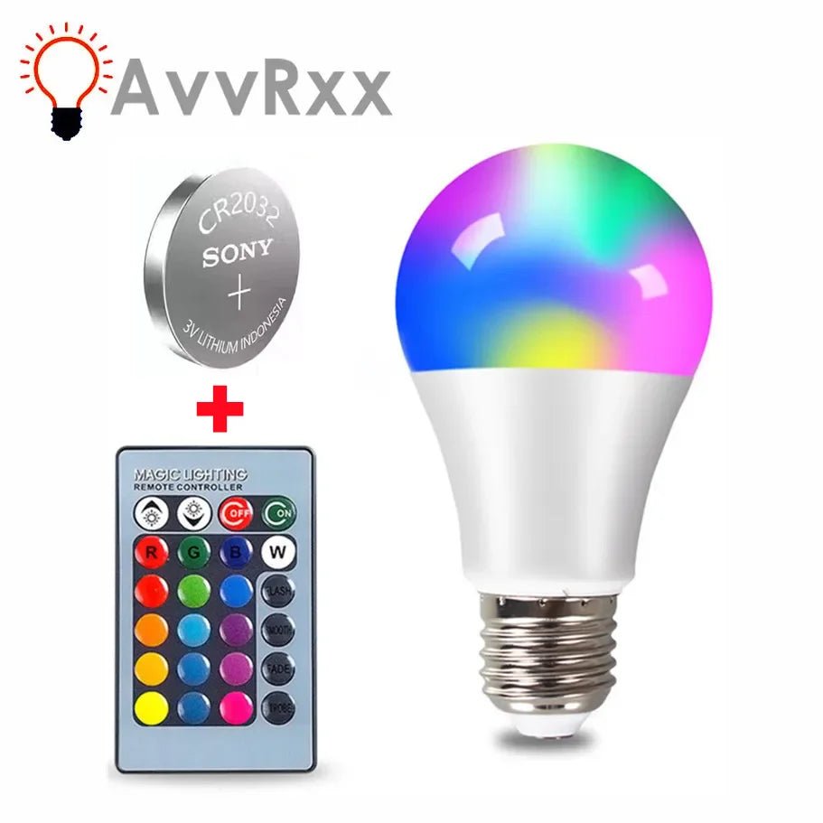 E27 LED RGB Lamp Spotlight Bulb AC 85 - 265V Bombillas LED 4W 10W 15W IR Remote Control Led Bulb Smart Led RGBW Lamp Home Decor - EdifyTech
