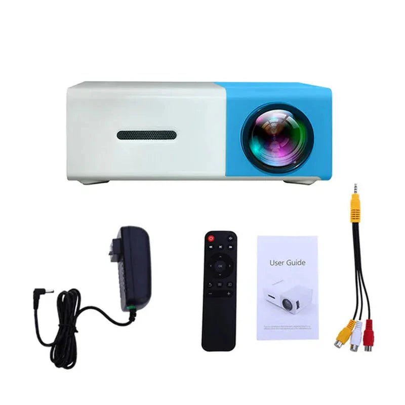 Mini Projector – 1080P Full HD Support, Portable LED Projector, 4K Video Playback, Multiple Connectivity Options - EdifyTech