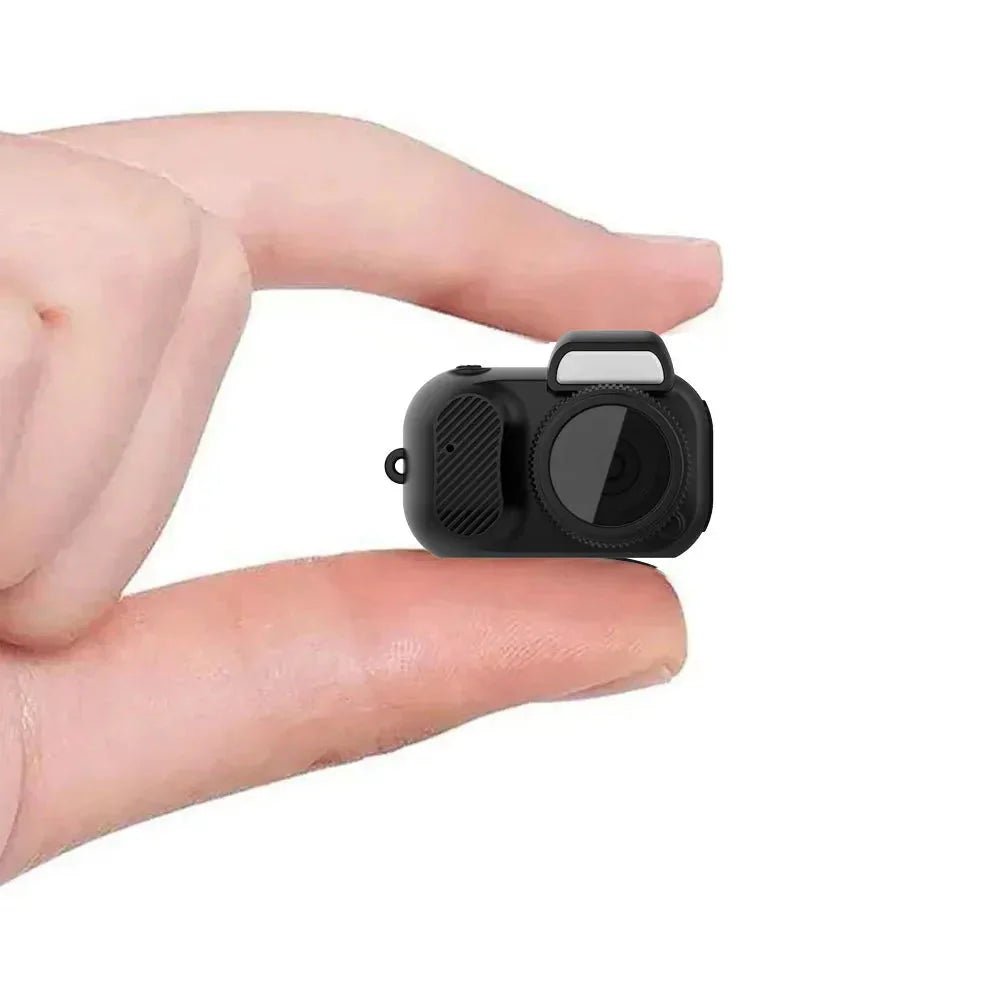 Mini Slr - Shaped 1080P Pocket DV Camera – Portable Body Cam, Action Camera with Display Screen, Loop Recording, & Filters - EdifyTech