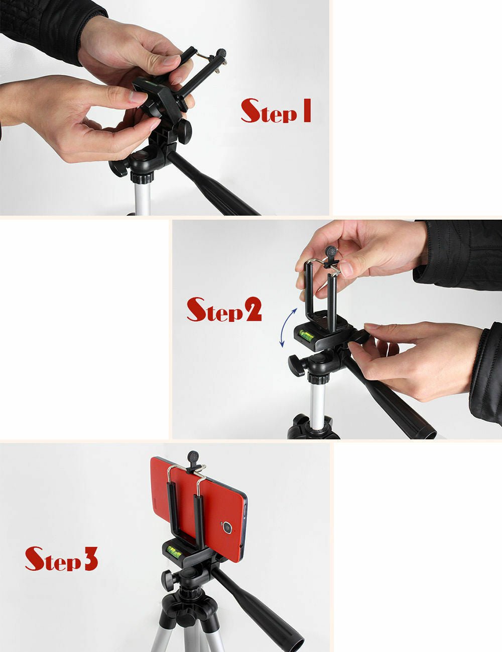 Professional Camera Tripod Stand Holder Mount for Cell Phone, Portable Tripod, Mobile Phone Live Stream Holder, Camera Tripod - EdifyTech