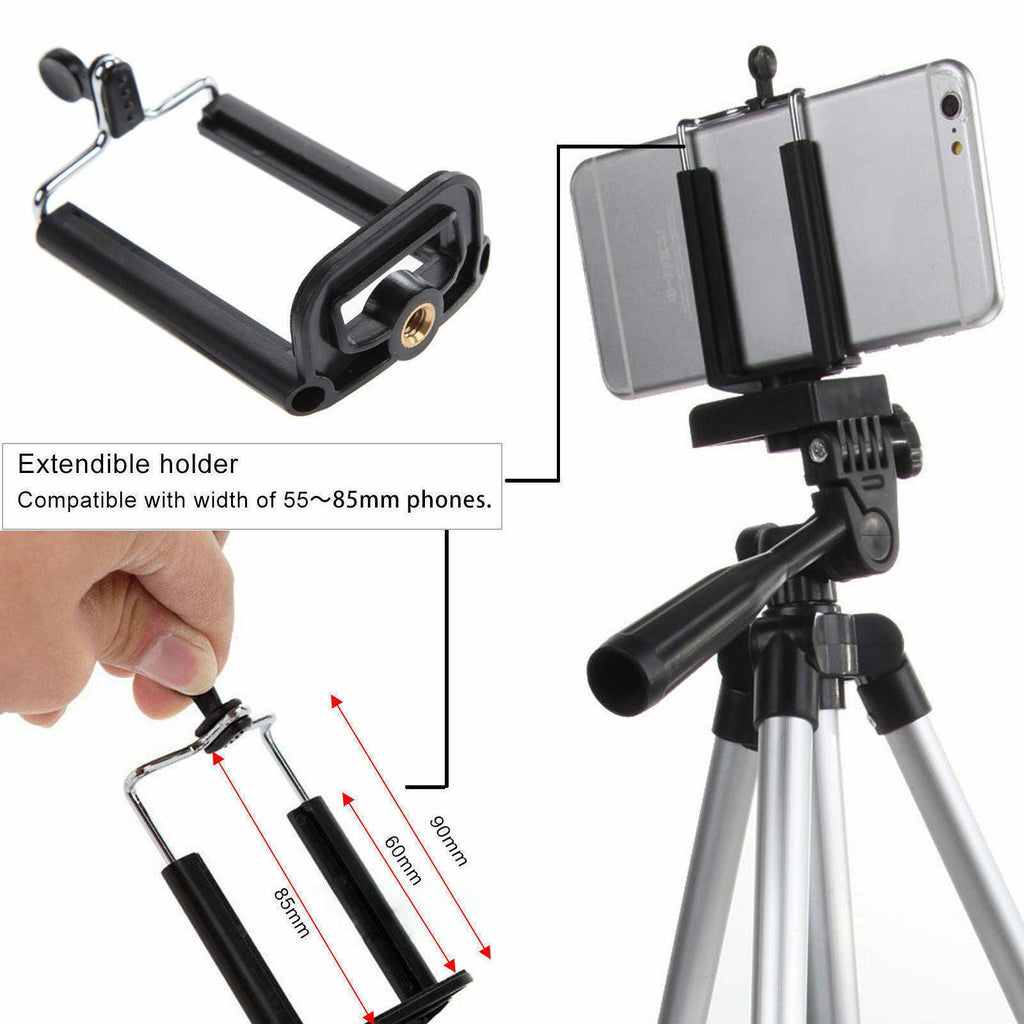 Professional Camera Tripod Stand Holder Mount for Cell Phone, Portable Tripod, Mobile Phone Live Stream Holder, Camera Tripod - EdifyTech