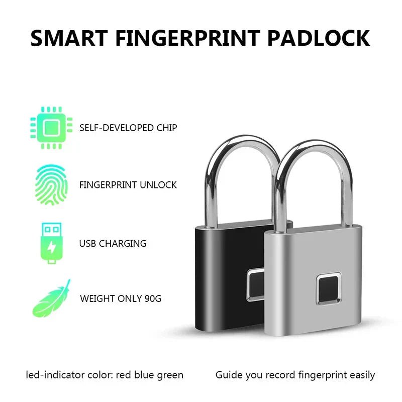 Smart Fingerprint Padlock - EdifyTech