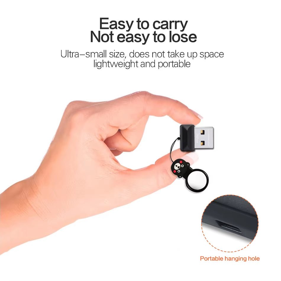 Super Mini USB Flash Drive Waterproof Pendrive 64GB 32GB 16GB 8GB 4GB Real Capacity USB 2.0 Memory Stick Thumbdrive - EdifyTech