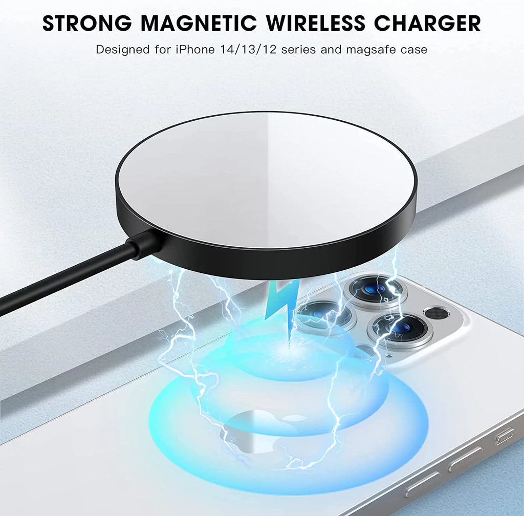 Wireless Charger - Charging Pad Compatible for Iphone 16/16 Pro/16 Plus/16 Pro Max/ 15/15 Pro/15 Plus/15 Pro Max/14/13/12/11 & Airpods 3/2/Pro - EdifyTech